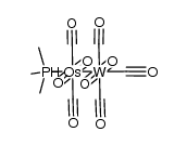 trans-{Me3P}(OC)4OsW(CO)5结构式