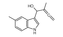 2-methyl-1-(5-methyl-1H-indol-3-yl)buta-2,3-dien-1-ol结构式