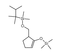 5-dimethylthexylsilyloxymethyl-1-trimethylsilyloxycyclopentene结构式