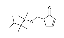 5-dimethylthexylsilyloxymethyl-2-cyclopentenone结构式