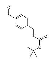 (E)-tert-Butyl 3-(4-formylphenyl)acrylate结构式