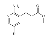 methyl 3-(2-amino-5-bromopyridin-3-yl)propanoate结构式
