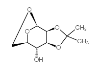 1,6-脱水-2,3-O-异亚丙基-β-D-甘露吡喃糖结构式