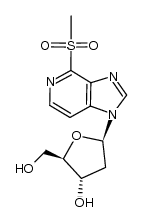(2R,3S,5R)-2-(hydroxymethyl)-5-(4-(methylsulfonyl)-1H-imidazo[4,5-c]pyridin-1-yl)tetrahydrofuran-3-ol结构式