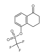 5-oxo-5,6,7,8-tetrahydronaphthalen-1-yl trifluoromethanesulfonate结构式