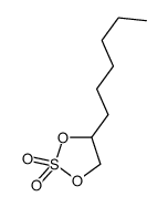 4-hexyl-1,3,2-dioxathiolane 2,2-dioxide结构式