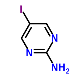 2-氨基-5-碘嘧啶,结构式