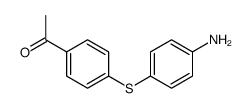 1-[4-(4-aminophenyl)sulfanylphenyl]ethanone结构式