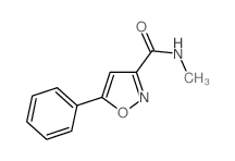 N-甲基-5-苯基-3-异噁唑羧酰胺结构式