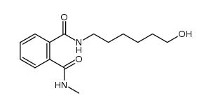 N-methyl N'-(6'-hydroxyhexyl)phthalicdiamide结构式