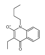 1-butyl-3-ethyl-4-oxoquinolin-2-olate结构式