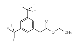 3,5-二(三氟甲基)苯乙酸乙酯结构式