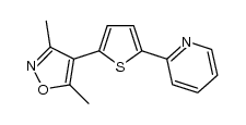 2-[5-(3,5-dimethylisoxazol-4-yl)thiophen-2-yl]pyridine结构式