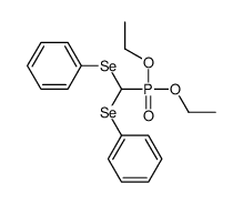 [diethoxyphosphoryl(phenylselanyl)methyl]selanylbenzene结构式