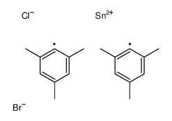 bromo-chloro-bis(2,4,6-trimethylphenyl)stannane结构式