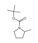 N-tert-butoxycarbonyl-α-methylpyrrolidine结构式