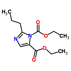 2-丙基-4,5-咪唑二羧酸二乙酯结构式