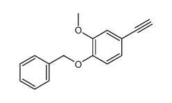 4-BENZYLOXY-1-ETHYNYL-3-METHOXY-BENZENE结构式