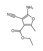 5-氨基-4-氰基-2-甲基-3-糠酸乙酯结构式