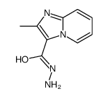 2-甲基-咪唑并[1,2-a]吡啶-3-羧酸酰肼结构式