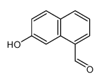 7-Hydroxynaphthalene-1-carboxaldehyde结构式