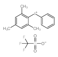 均三甲苯基(苯基)碘鎓三氟甲磺酸盐结构式