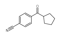 4-CYANOPHENYL CYCLOPENTYL KETONE结构式