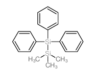 1,1,1-三甲基-2,2,2-三苯基二硅烷结构式