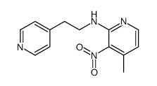 4-Methyl-3-nitro-N-[2-(4-pyridinyl)ethyl]-2-pyridinamine结构式