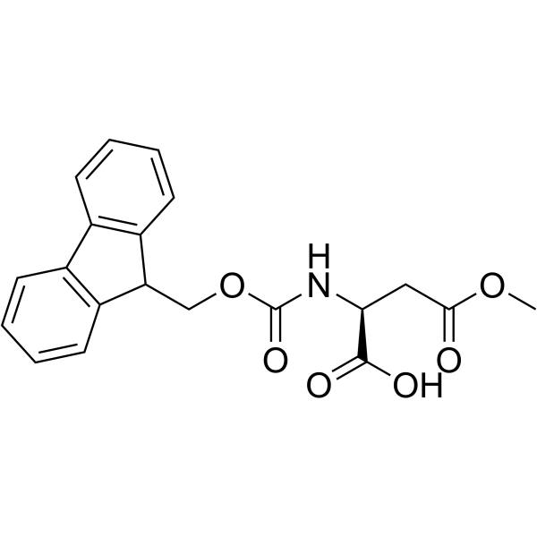 Fmoc-L-天冬氨酸 4-甲酯结构式