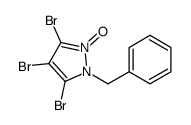 1-benzyl-3,4,5-tribromo-2-oxidopyrazol-2-ium结构式