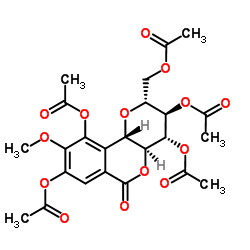 五乙酸岩白菜素酯结构式