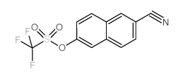 6-氰基萘-2-基三氟甲磺酸负离子结构式