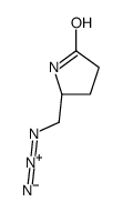 (5S)-5-(azidomethyl)pyrrolidin-2-one结构式