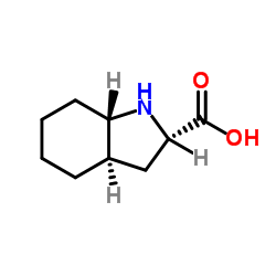 L-(2S,3aR,7aS)-八氢吲哚-2-羧酸结构式