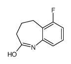 6-氟-4,5-二氢-1H-苯并[B]氮杂革-2(3H)-酮结构式