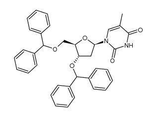 3',5'-di-O-benzhydrylthymidine结构式