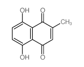 1,4-Naphthalenedione,5,8-dihydroxy-2-methyl-结构式