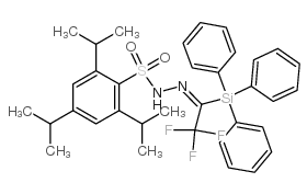 TRIFLUOROACETYLTRIPHENYLSILANE 2,4,6-TRIISOPROPYLBENZENESULFONYLHYDRAZONE结构式