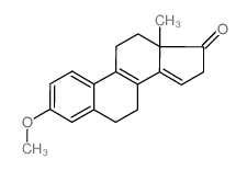 3-methoxyestra-1(10),2,4,8,14-pentaen-17-one (en)Estra-1,3,5(10),8,14-pentaen-17-one, 3-methoxy-, (+-)- (en)结构式