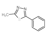 1,3,4-Thiadiazole,2-methyl-5-phenyl-结构式