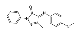 2-Phenyl-4-[[4-(dimethylamino)phenyl]imino]-5-methyl-2H-pyrazole-3(4H)-one结构式