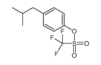 [4-(2-methylpropyl)phenyl] trifluoromethanesulfonate结构式