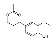 3-(4-hydroxy-3-methoxyphenyl)propyl acetate结构式