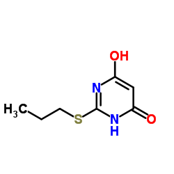 6-羟基-2-(丙基硫代)-4(3h)-嘧啶酮结构式