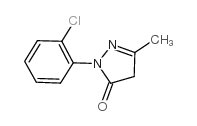 1-(2-氯苯基)-3-甲基-5-吡唑啉酮结构式