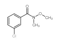 3-氯-N-甲氧基-N-甲基苯甲酰胺结构式