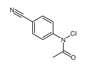 N-chloro-N-(4-cyanophenyl)acetamide结构式
