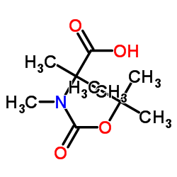 N-BOC-N,2-二甲基丙氨酸结构式