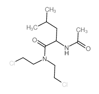 2-acetamido-N,N-bis(2-chloroethyl)-4-methyl-pentanamide结构式
